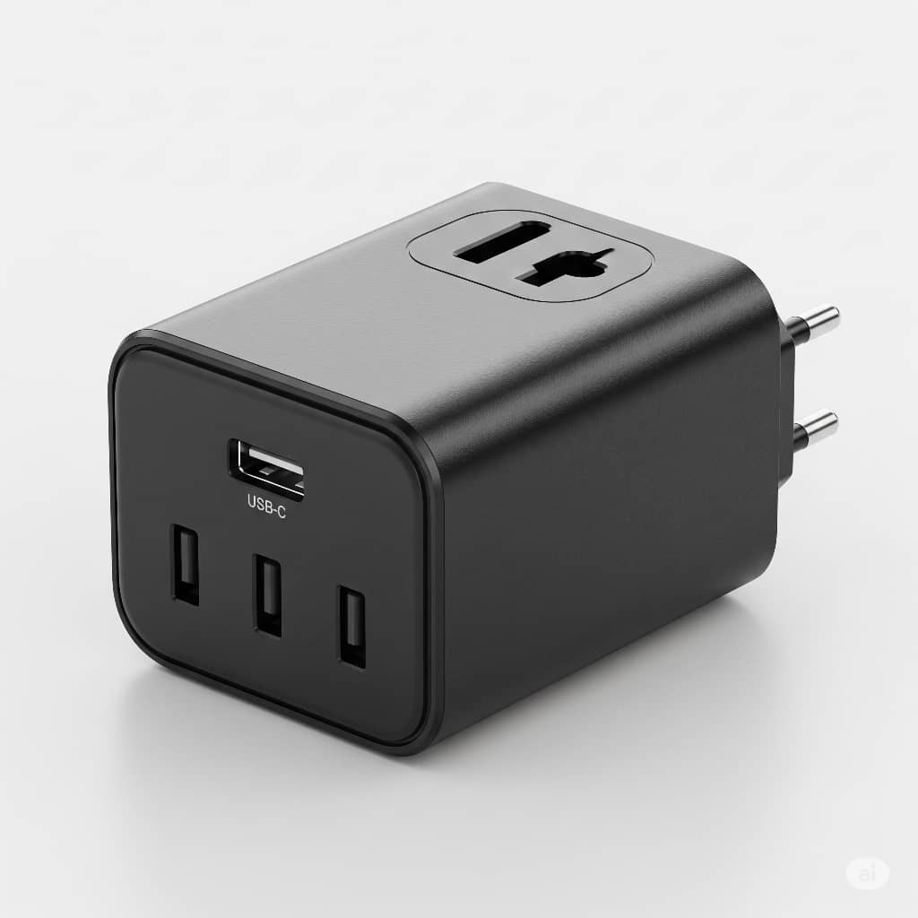 Global Power Adapter with USB-C